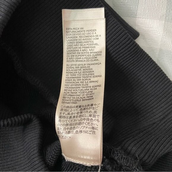 Diesel black hoodie sweatshirt 100% cotton black denim insert long sleeves Small - Picture 8 of 13